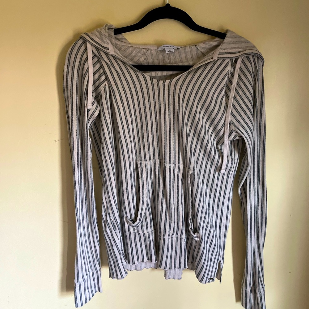 O’Neill striped hooded pullover
